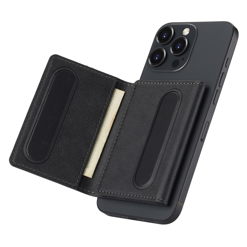 MagSafe Wallet with Stand and RFID Protection Black