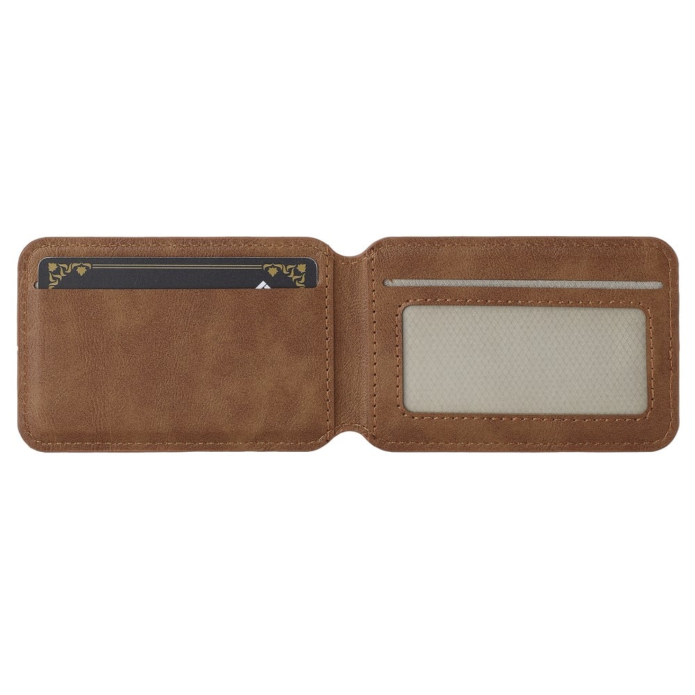 MagSafe Card Holder with Stand and RFID Protection Cognac