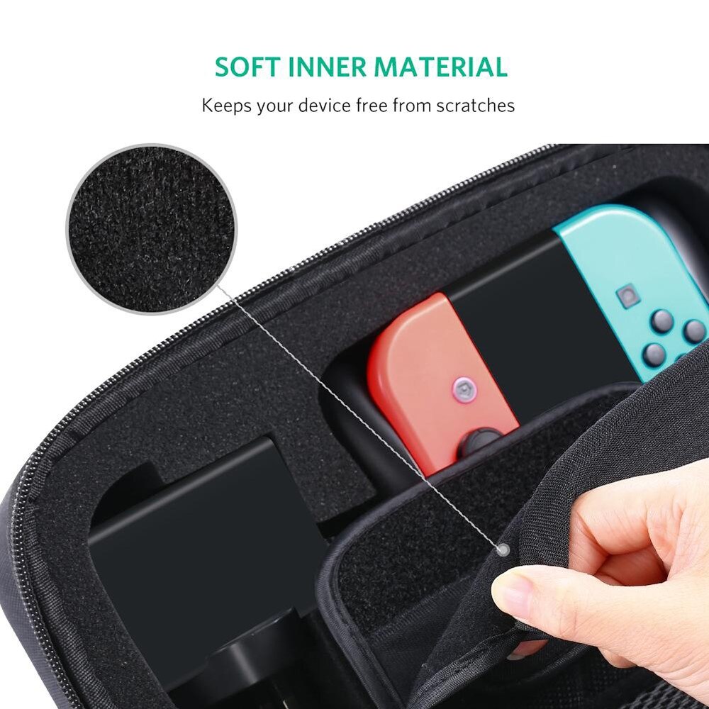 Storage Bag with Handle for Nintendo Switch Black