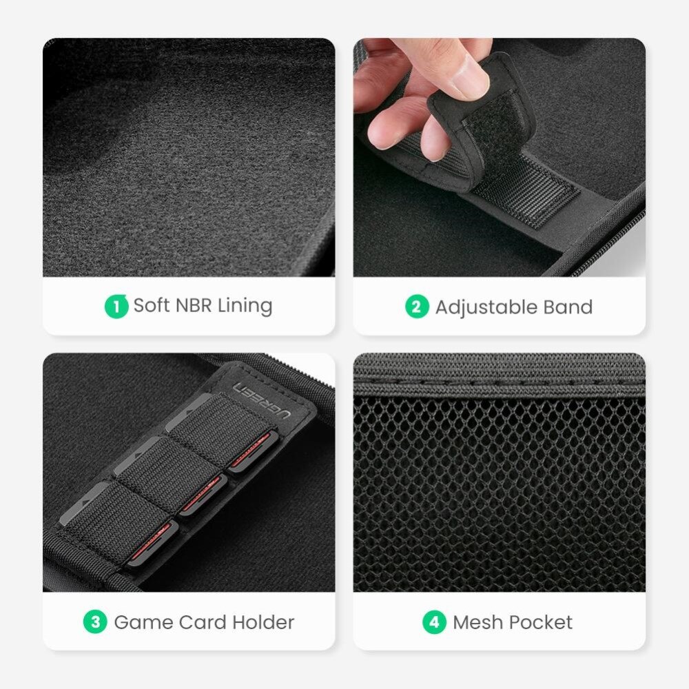 Compact Storage Case for Nintendo Switch Black