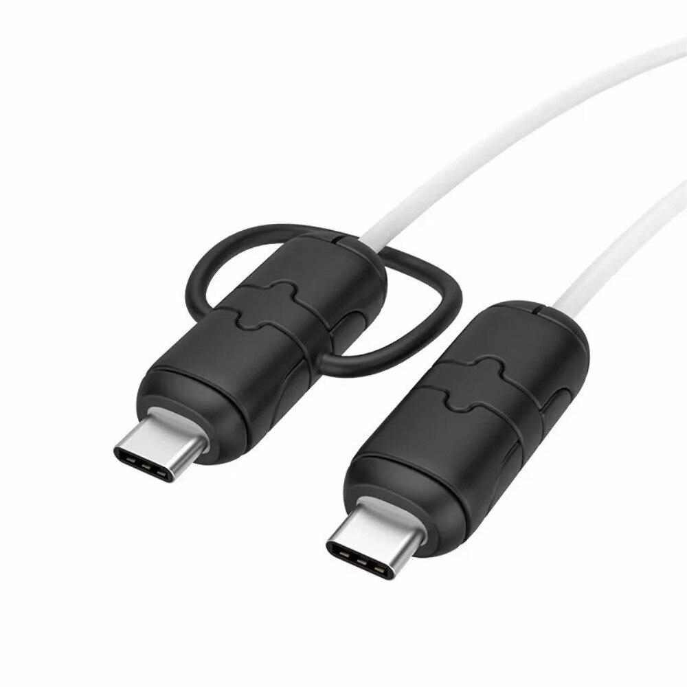 Cable Protector for USB-C to USB-C Cable Black