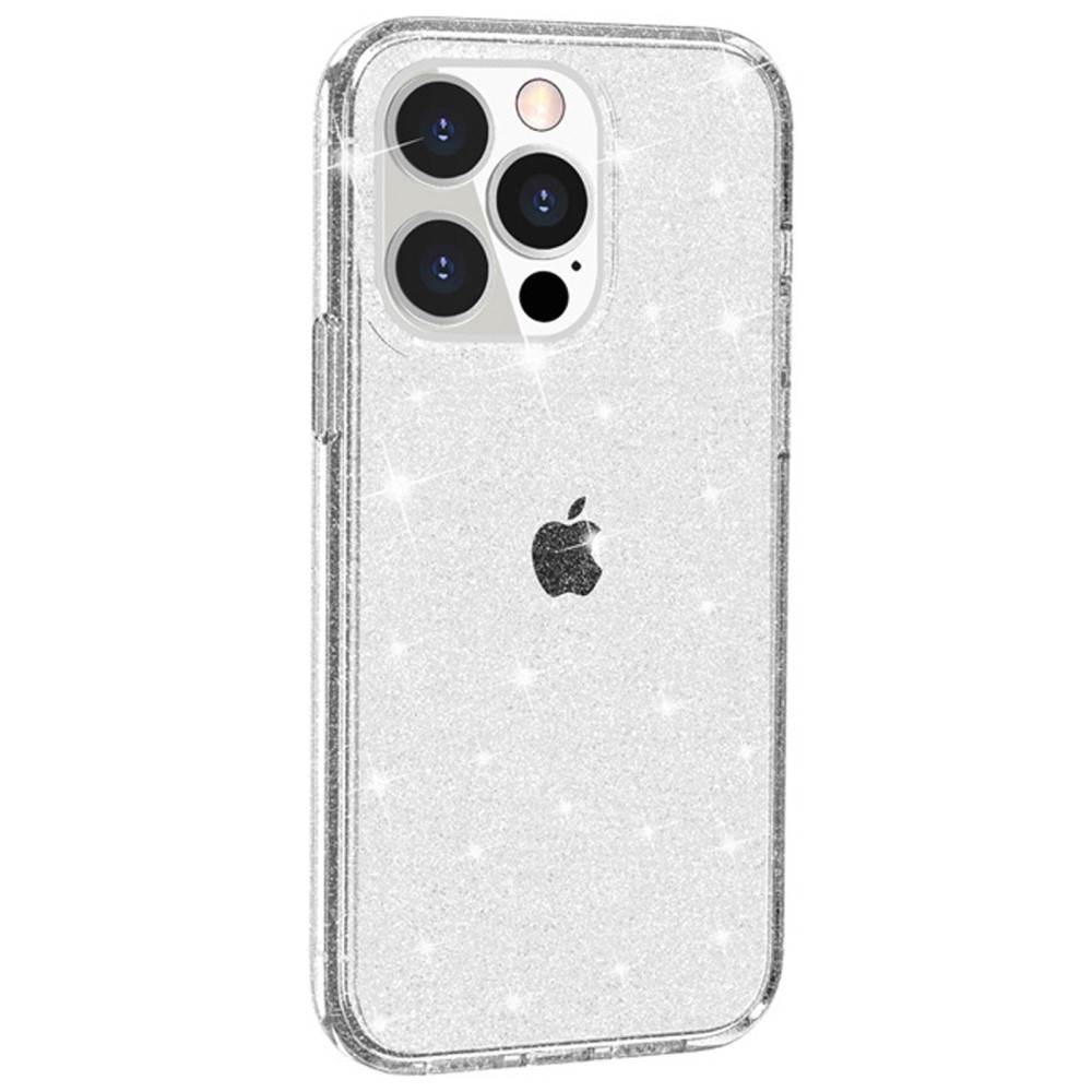 iPhone 15 Pro Liquid Glitter Case Transparent