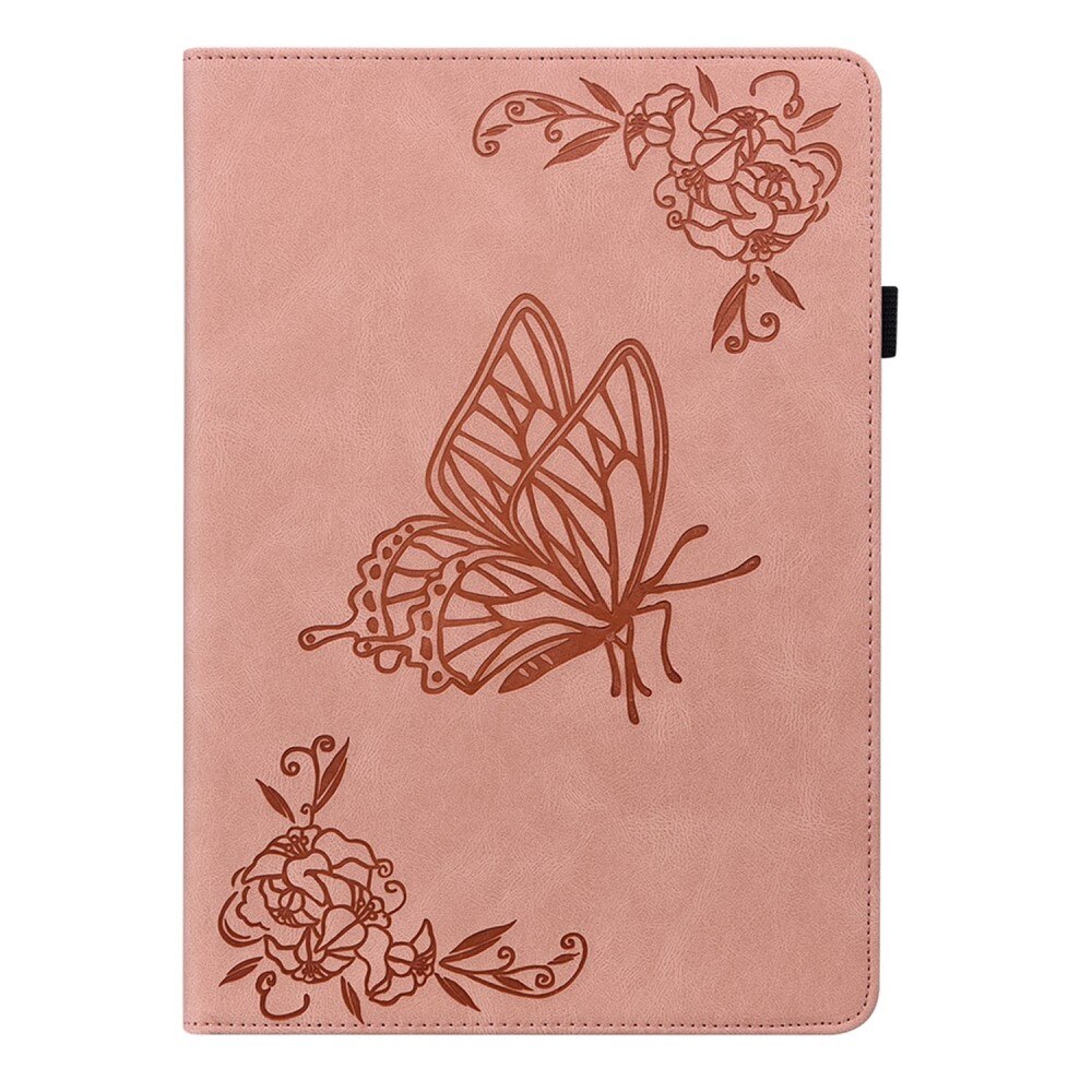 Lenovo Tab M10 Plus (3rd gen) Leather Cover Butterflies Pink