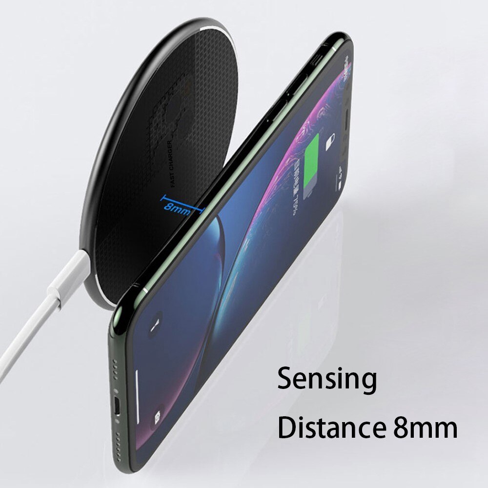 15W Ultra-Thin Wireless Charging Pad Black