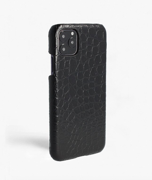 iPhone 11 Pro Max Case Small Croco Black