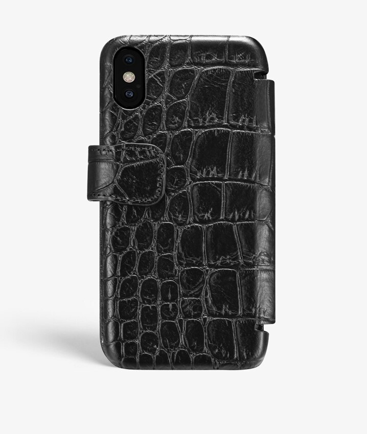 iPhone X/XS Card Case Lizard Black