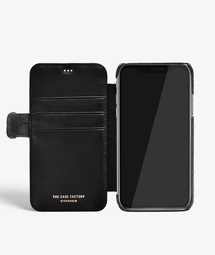 iPhone X/XS Card Case Lizard Black