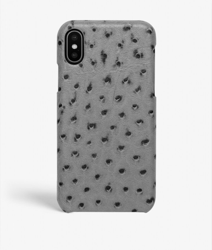 iPhone Xs Max Case Ostrich Grey