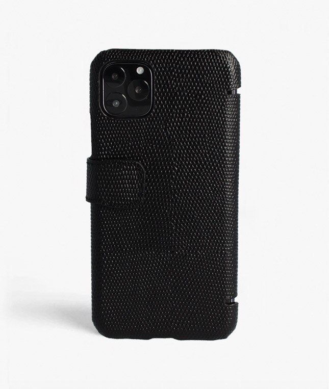 iPhone 11 Pro Max Card Case Lizard Black