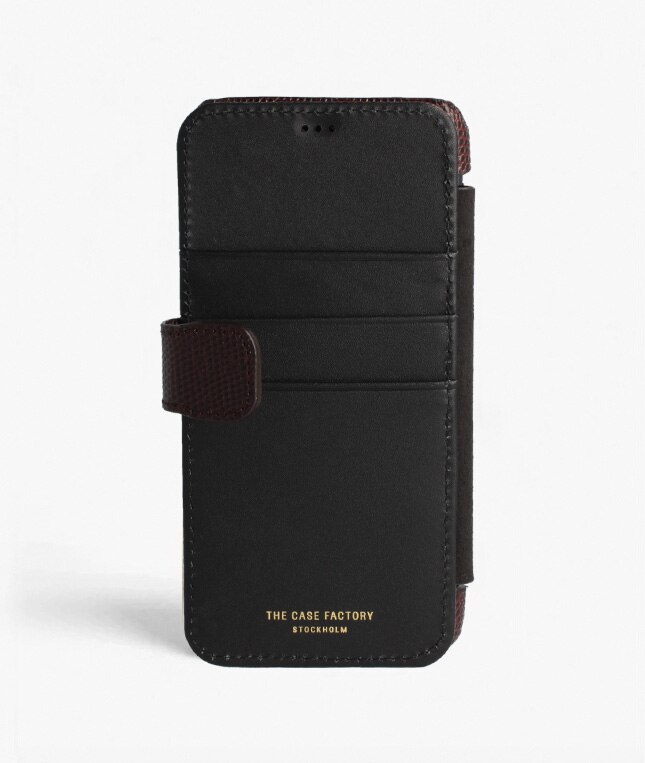 iPhone 11 Pro Max Card Case Lizard Brown