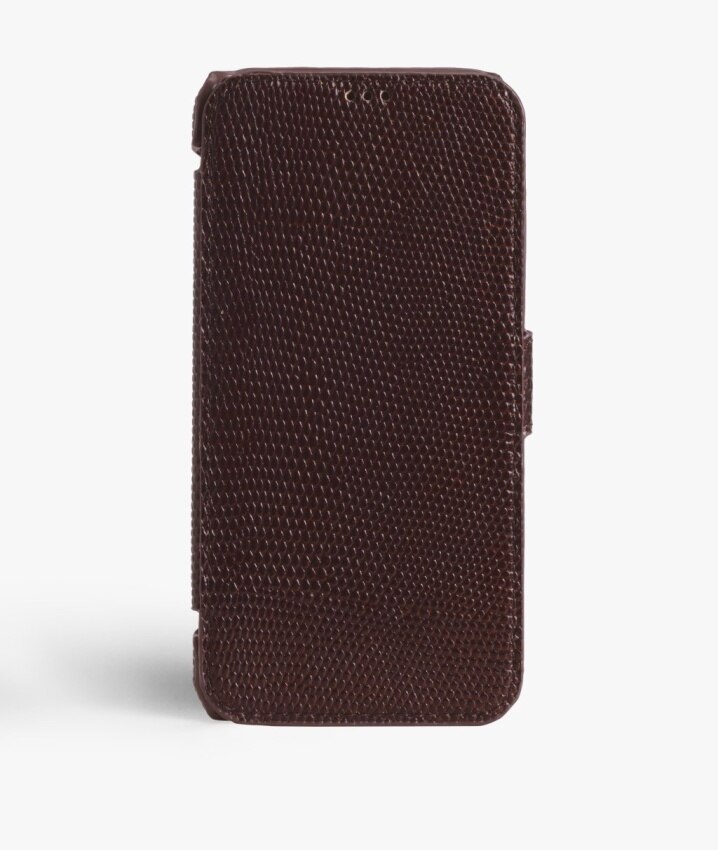 iPhone X/XS Card Case Lizard Brown