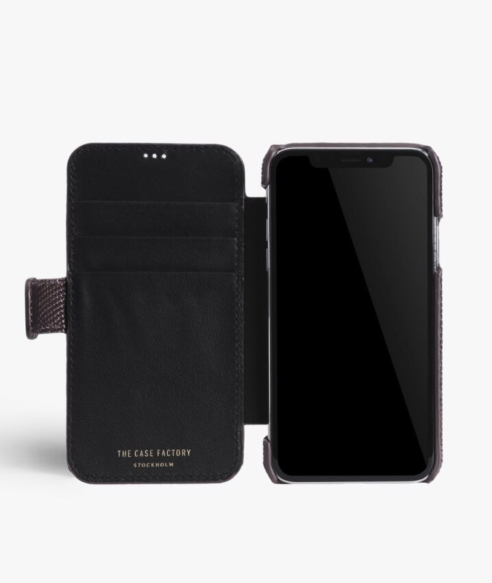 iPhone X/XS Card Case Lizard Brown