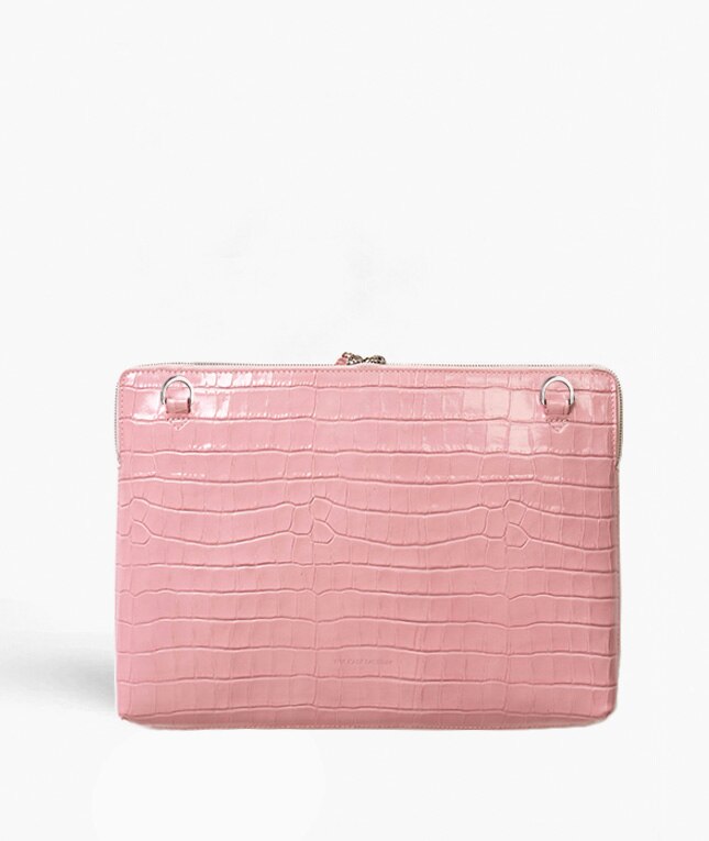 Laptop Bag 15" Croco Pink