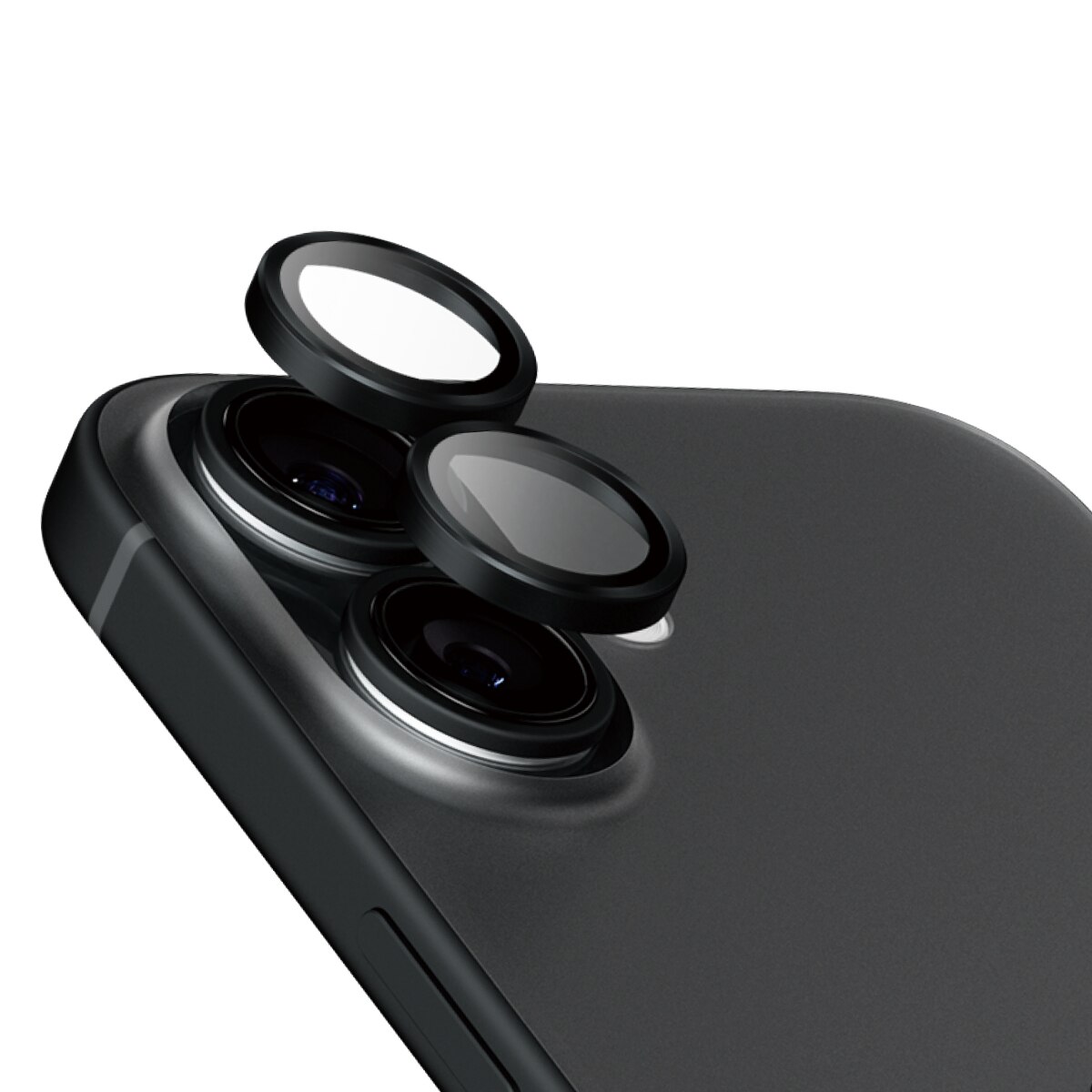 iPhone 16 Plus Hoops Ceramic Camera Lens Protector Black