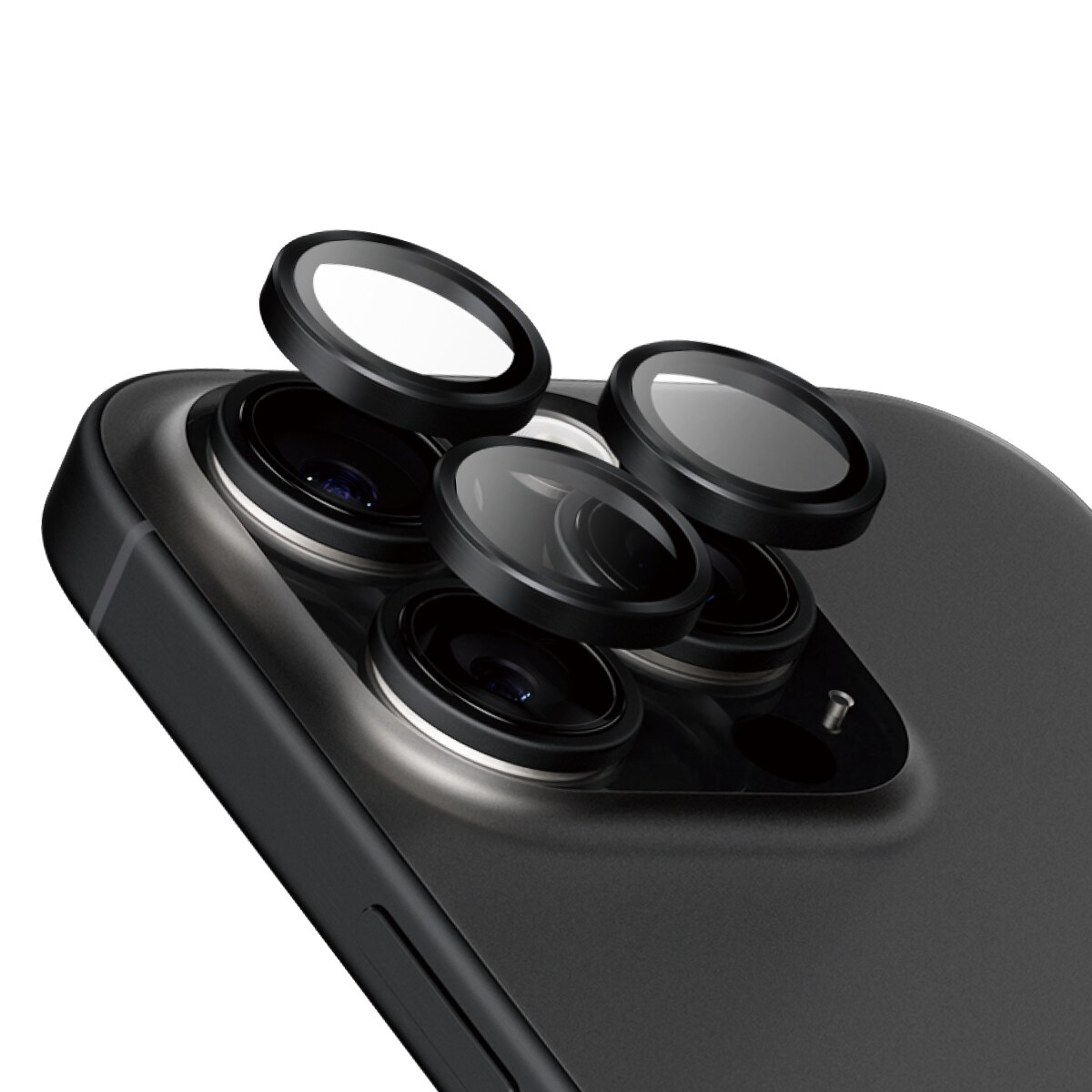 iPhone 16 Pro Hoops Ceramic Camera Lens Protector Black