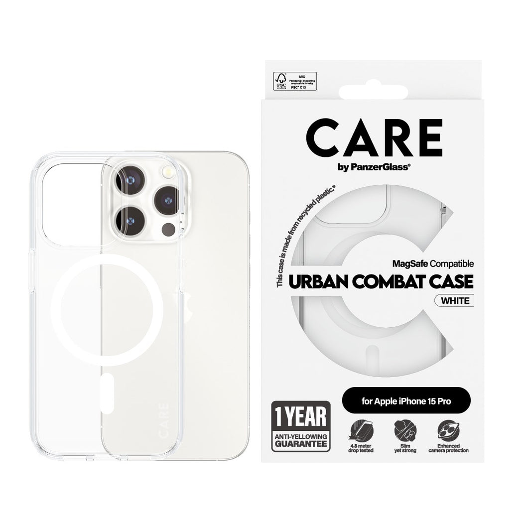 iPhone 15 Pro Urban Combat Case MagSafe Transparent