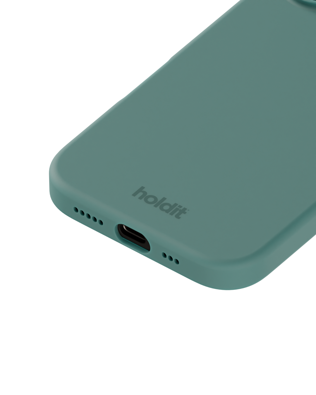 iPhone 16 Silicone Case Moss Green