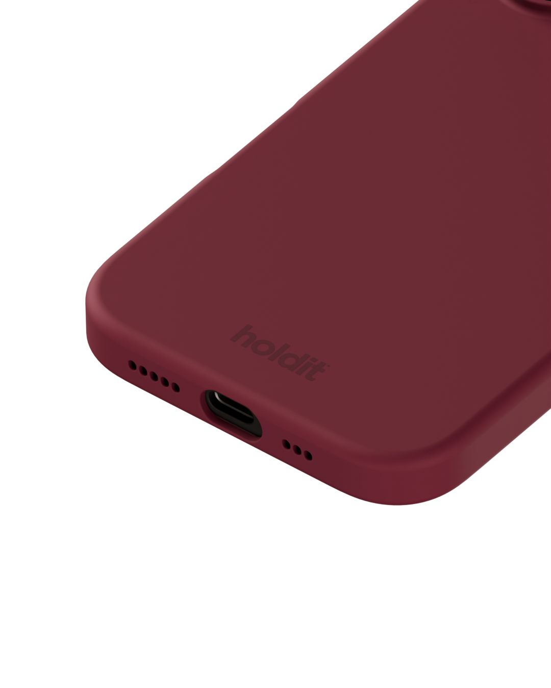 iPhone 16 Silicone Case Red Velvet