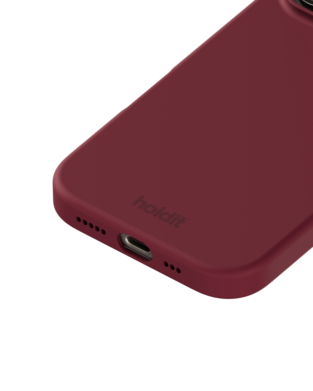 iPhone 16 Pro Silicone Case Red Velvet