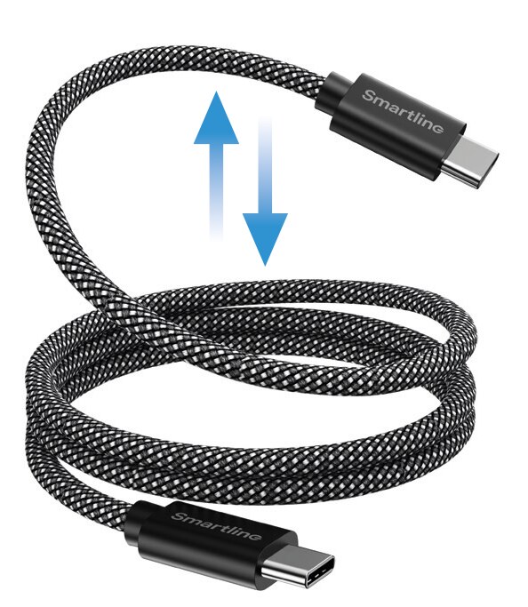 Magnetic USB-C to USB-C Cable 1m Black