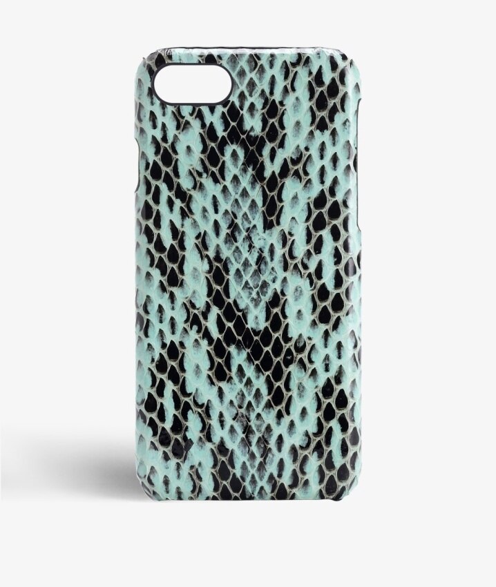 iPhone 8 Case Real Water Snake Aqua