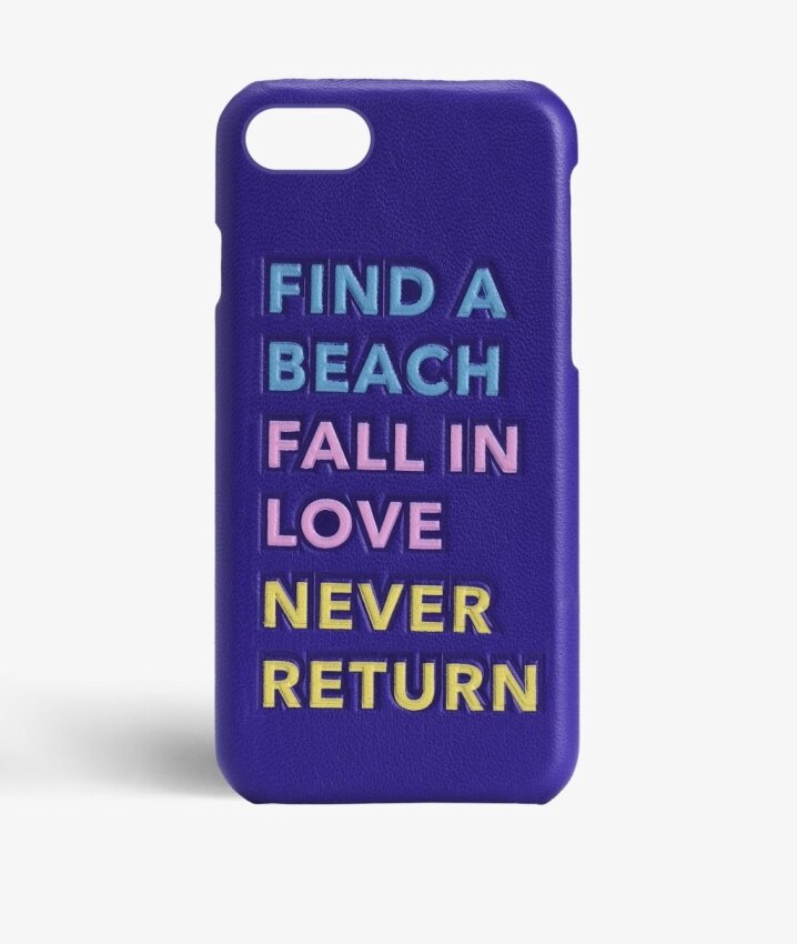 iPhone 8 Case Find a Beach Purple