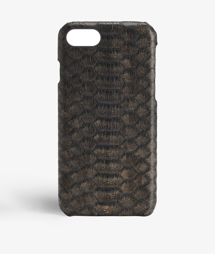 iPhone SE 2020 Case Real Python Black/Bronze