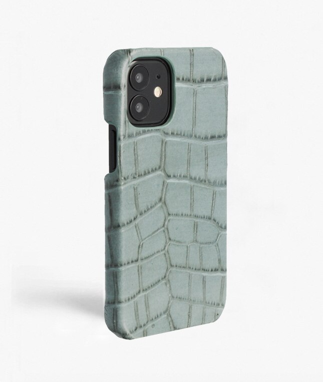 iPhone 13 Mini Case Croco Teal