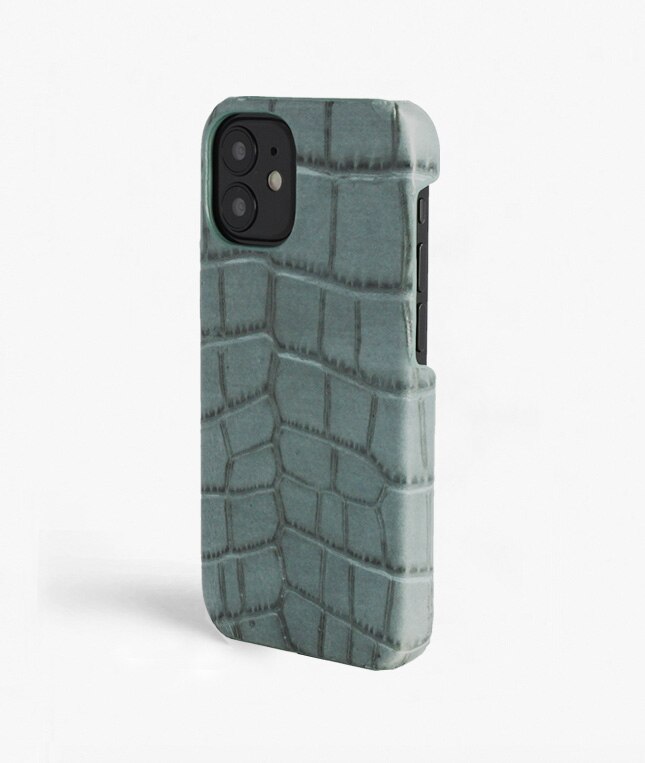 iPhone 13 Mini Case Croco Teal