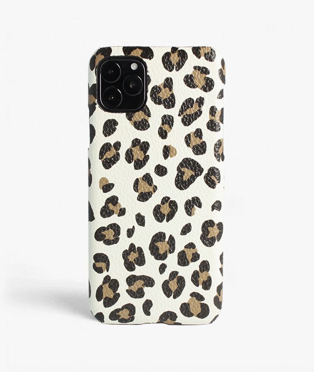 iPhone 11 Pro Max Case Leopardo Calf White