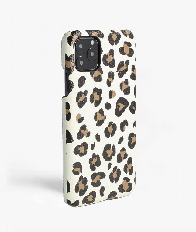 iPhone 11 Pro Max Case Leopardo Calf White