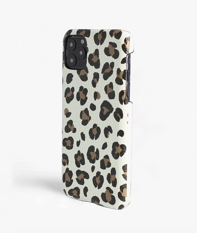 iPhone 11 Pro Max Case Leopardo Calf White