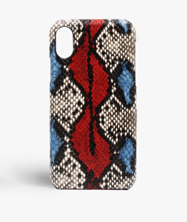 iPhone Xs Max Case Snake Cobalt/Red