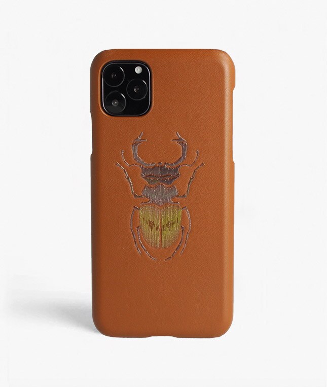 iPhone 11 Pro Max Case Beetle Calf Dusty Cognac