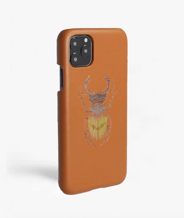 iPhone 11 Pro Max Case Beetle Calf Dusty Cognac