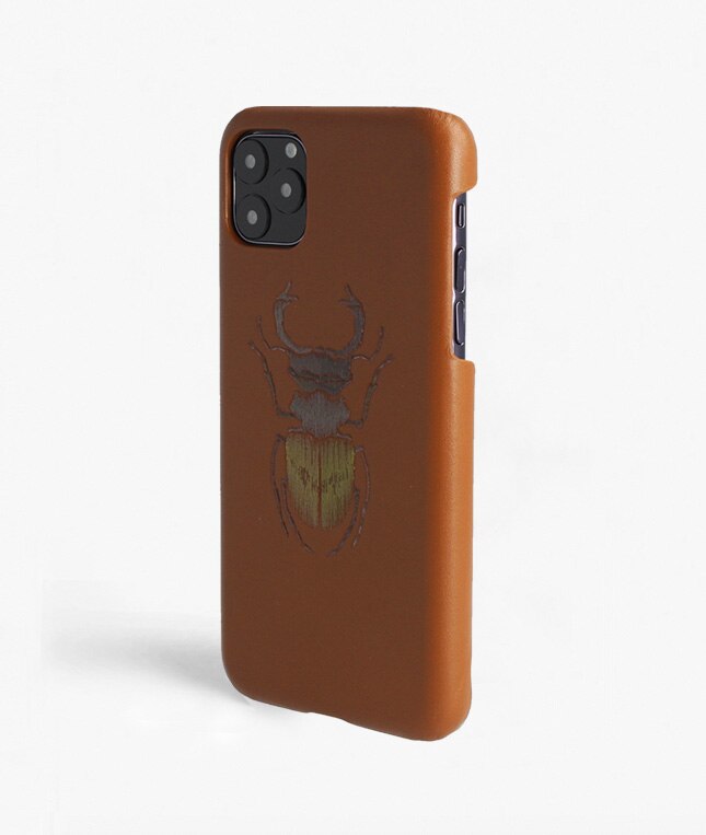 iPhone 11 Pro Max Case Beetle Calf Dusty Cognac