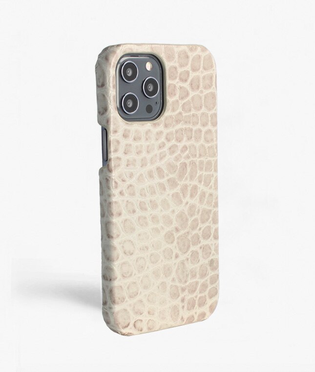 iPhone 12 Pro Max Case Croco Grey