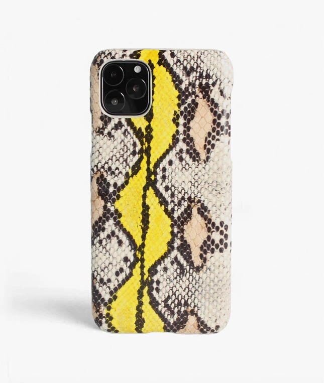 iPhone 11 Pro Max Case Snake Yellow/Beige