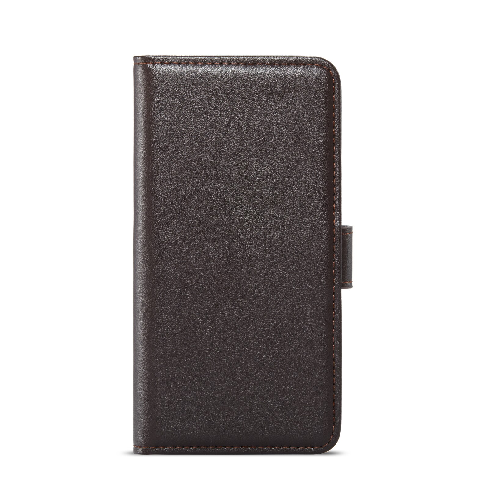 iPhone 14 Plus Genuine Leather Wallet Case Brown