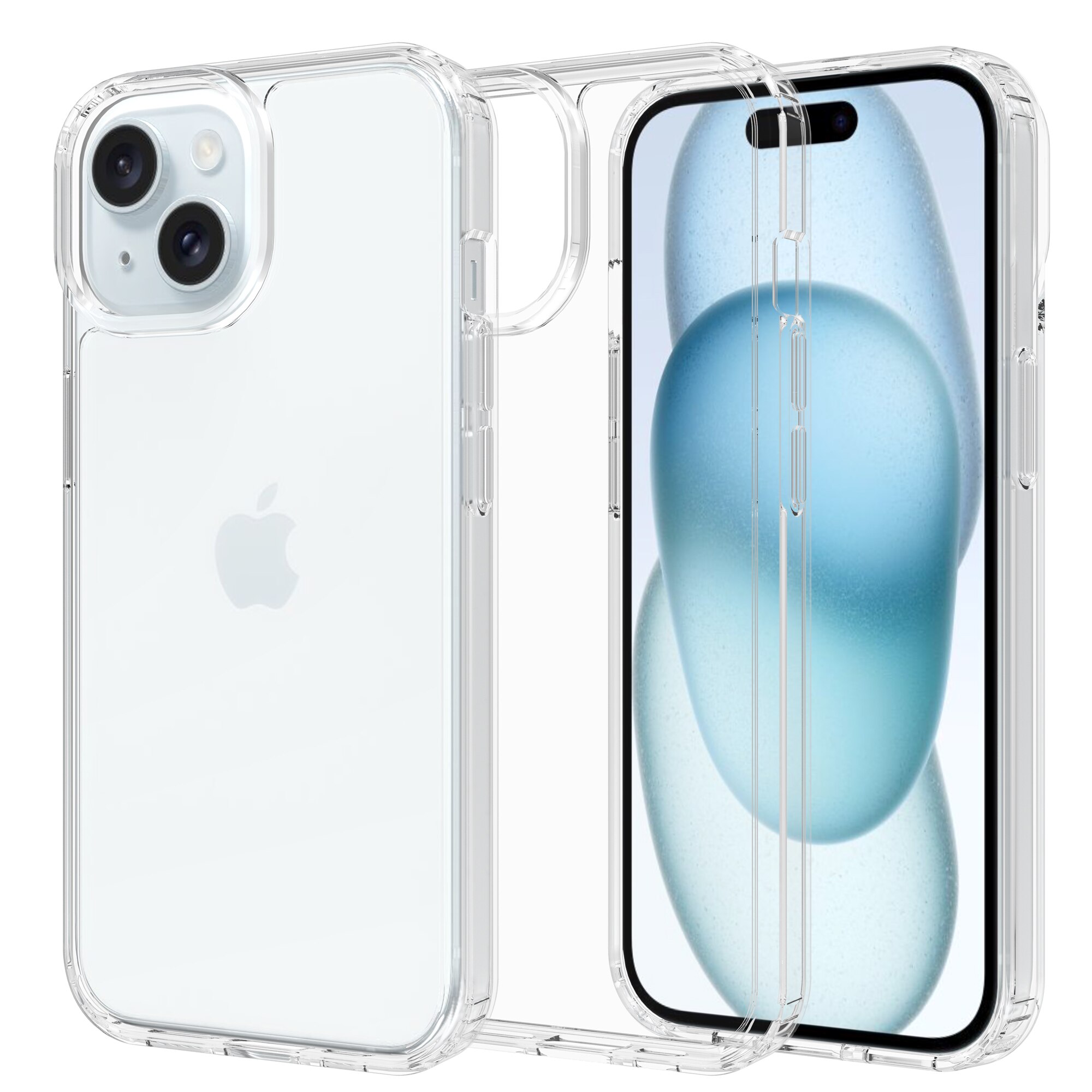 iPhone 15 Plus Hybrid Case Transparent