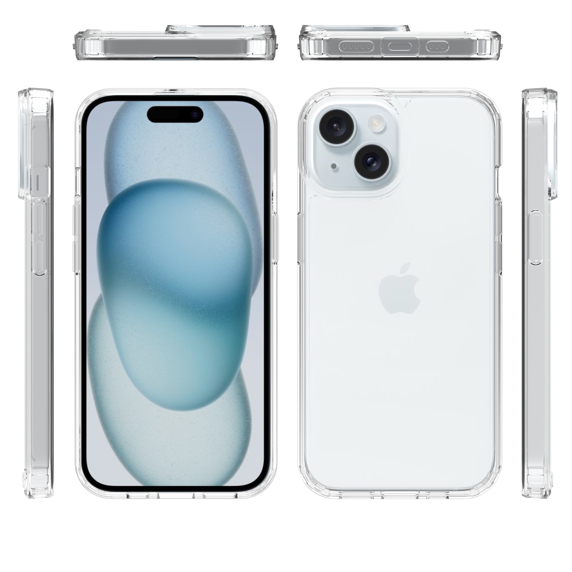 iPhone 15 Plus Hybrid Case Transparent