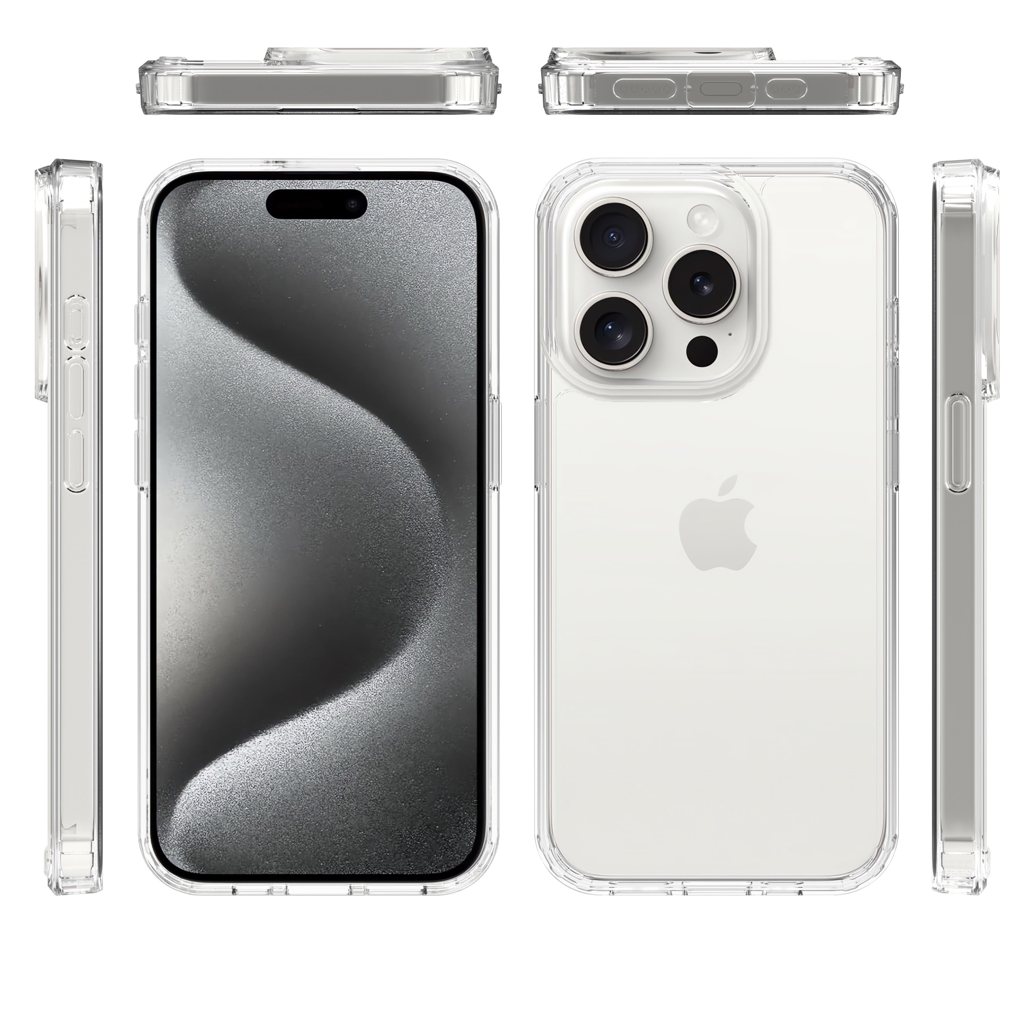 iPhone 15 Pro Hybrid Case Transparent