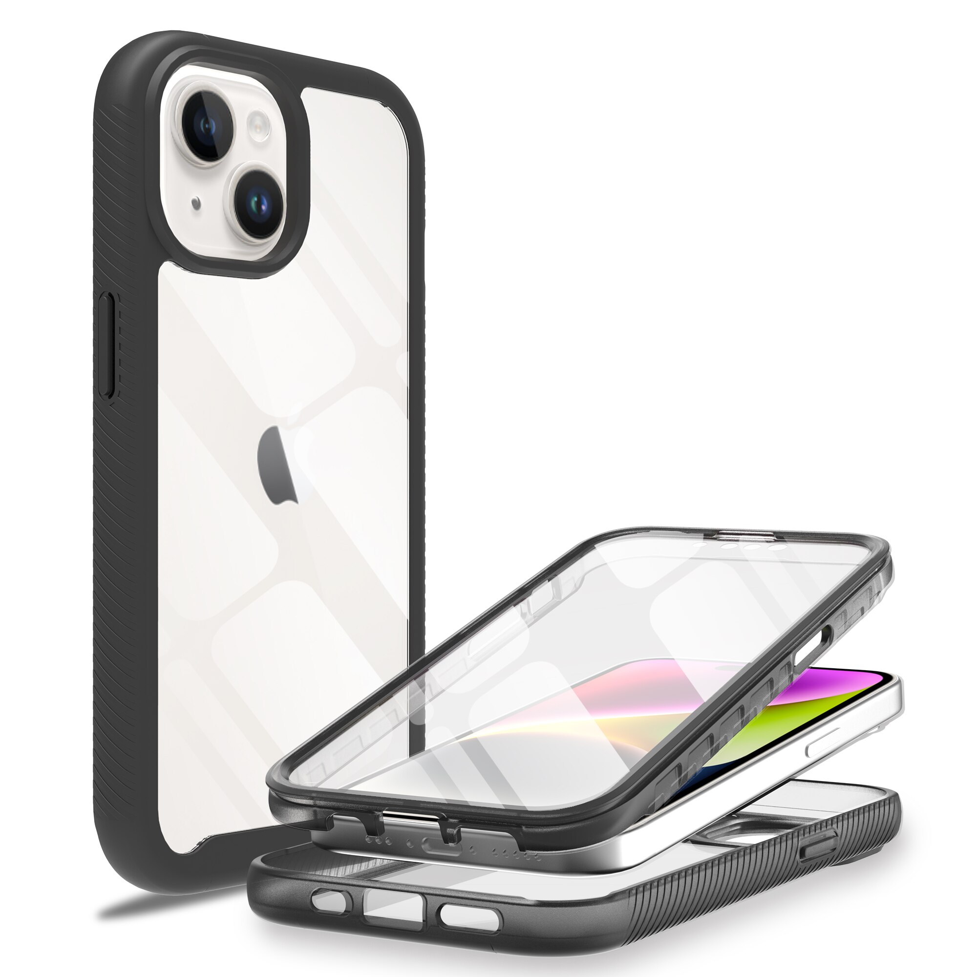 iPhone 15 Plus Full Protection Case Black