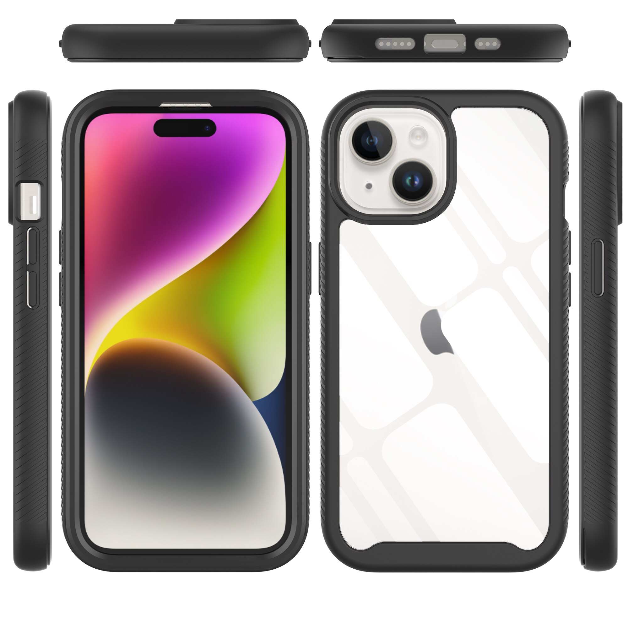 iPhone 15 Plus Full Protection Case Black