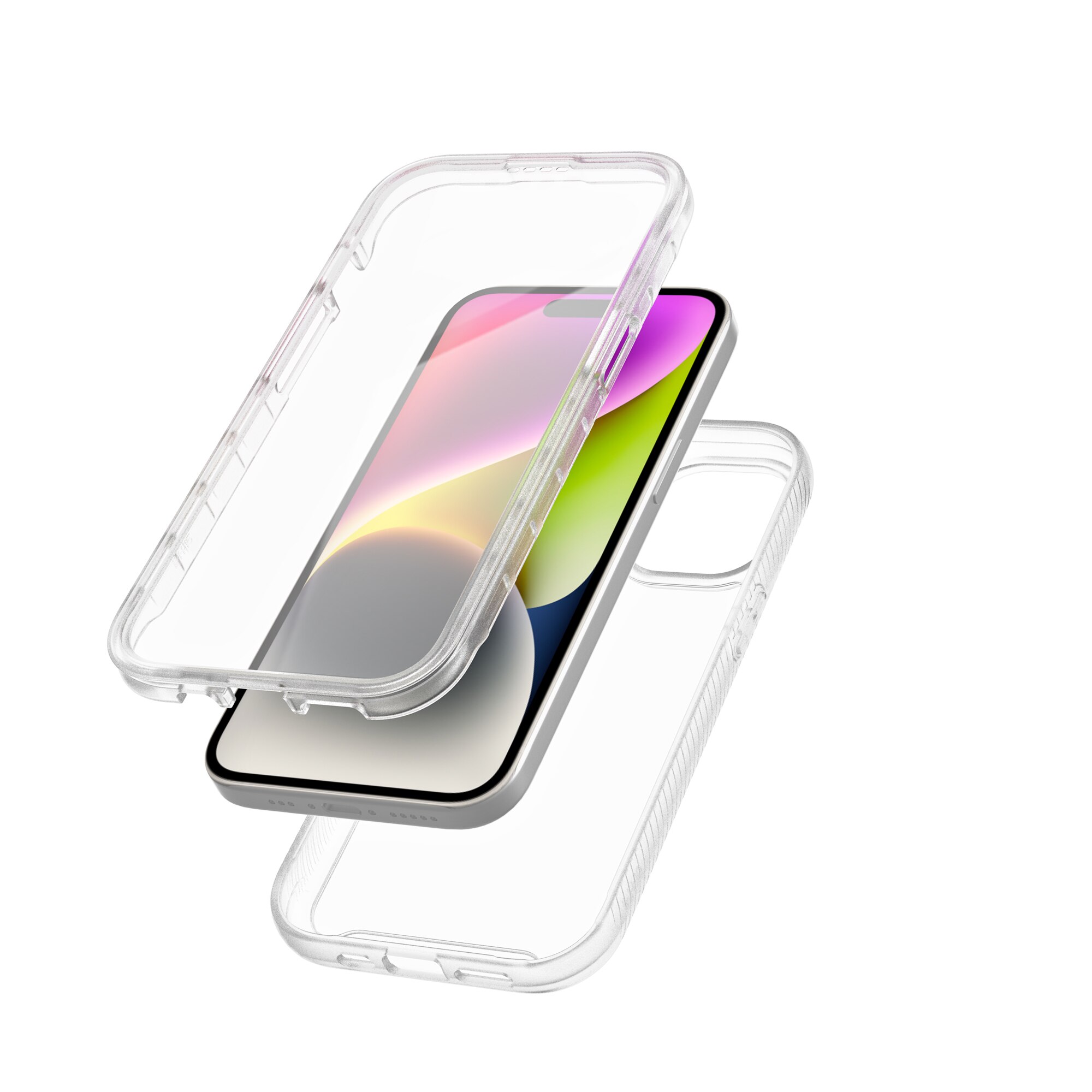 iPhone 15 Full Protection Case Transparent