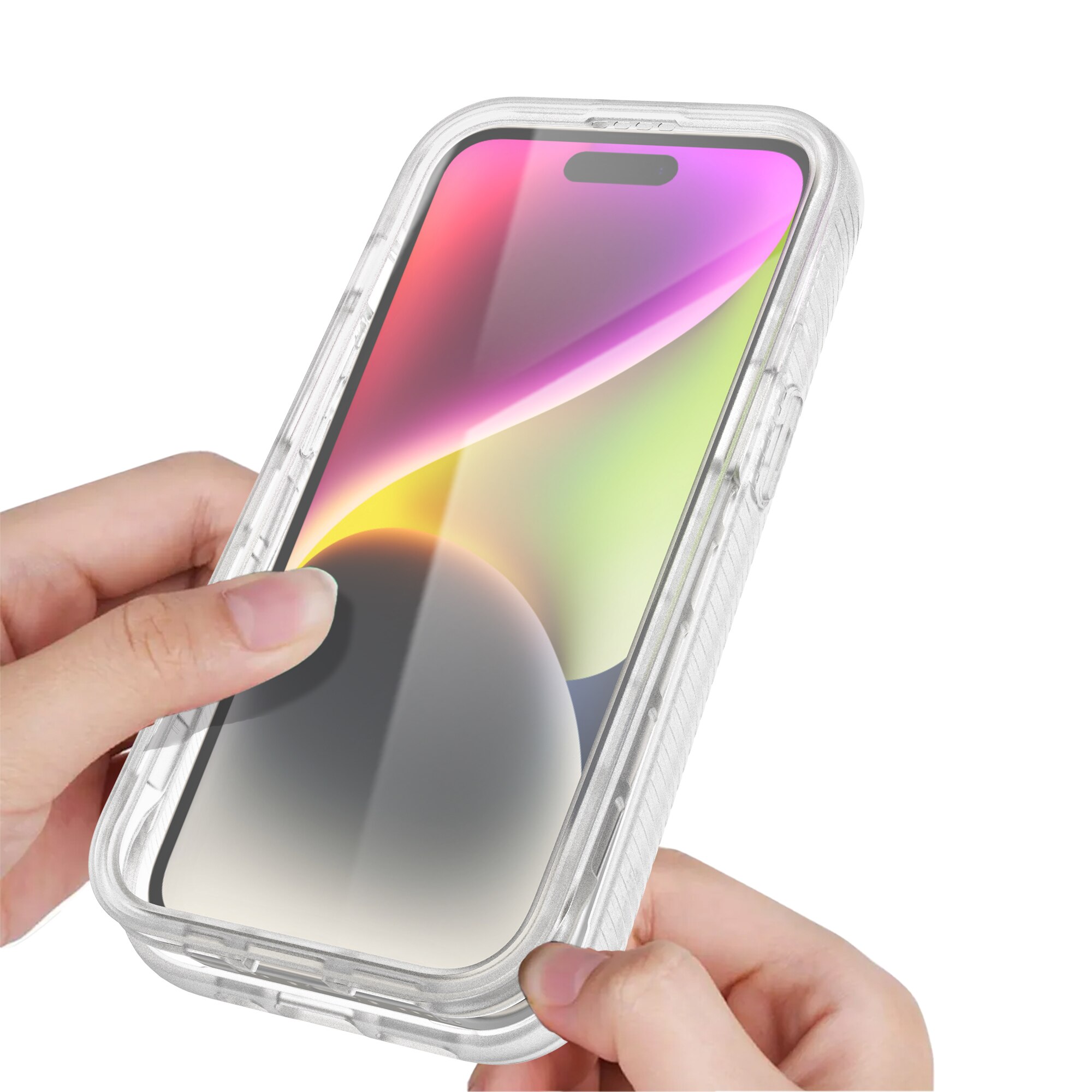 iPhone 15 Plus Full Protection Case Transparent