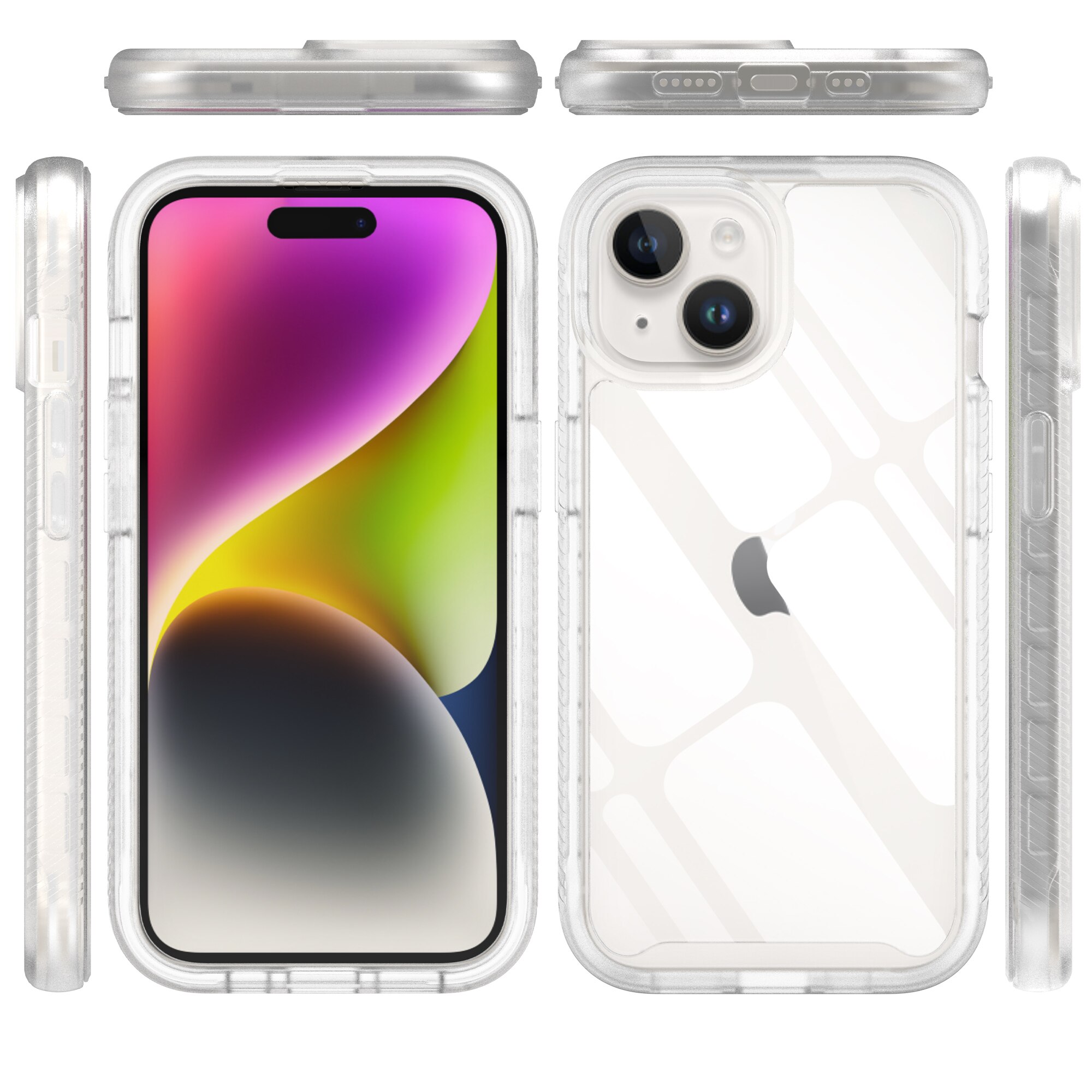 iPhone 15 Plus Full Protection Case Transparent