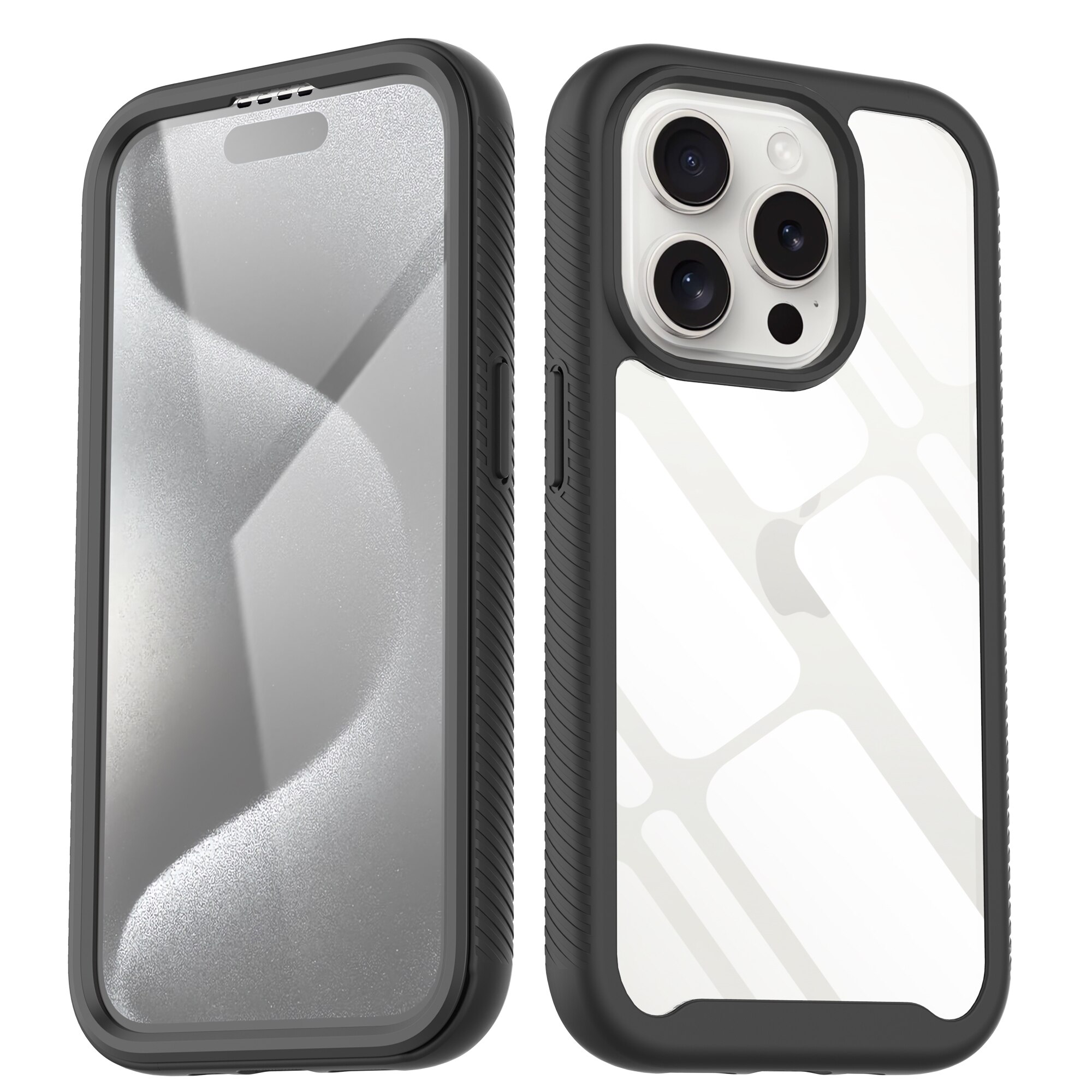 iPhone 15 Pro Max Full Protection Case Black