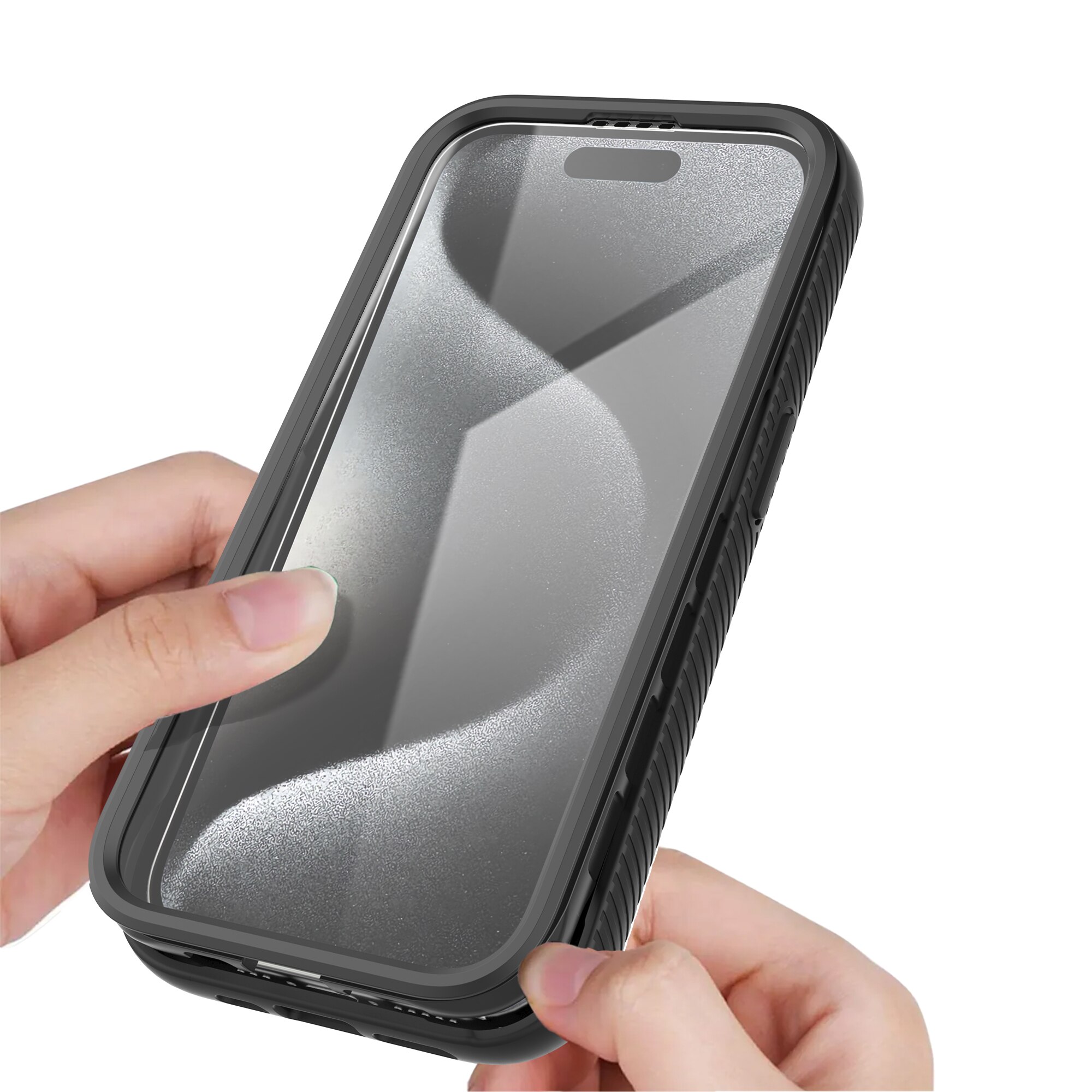 iPhone 15 Pro Max Full Protection Case Black