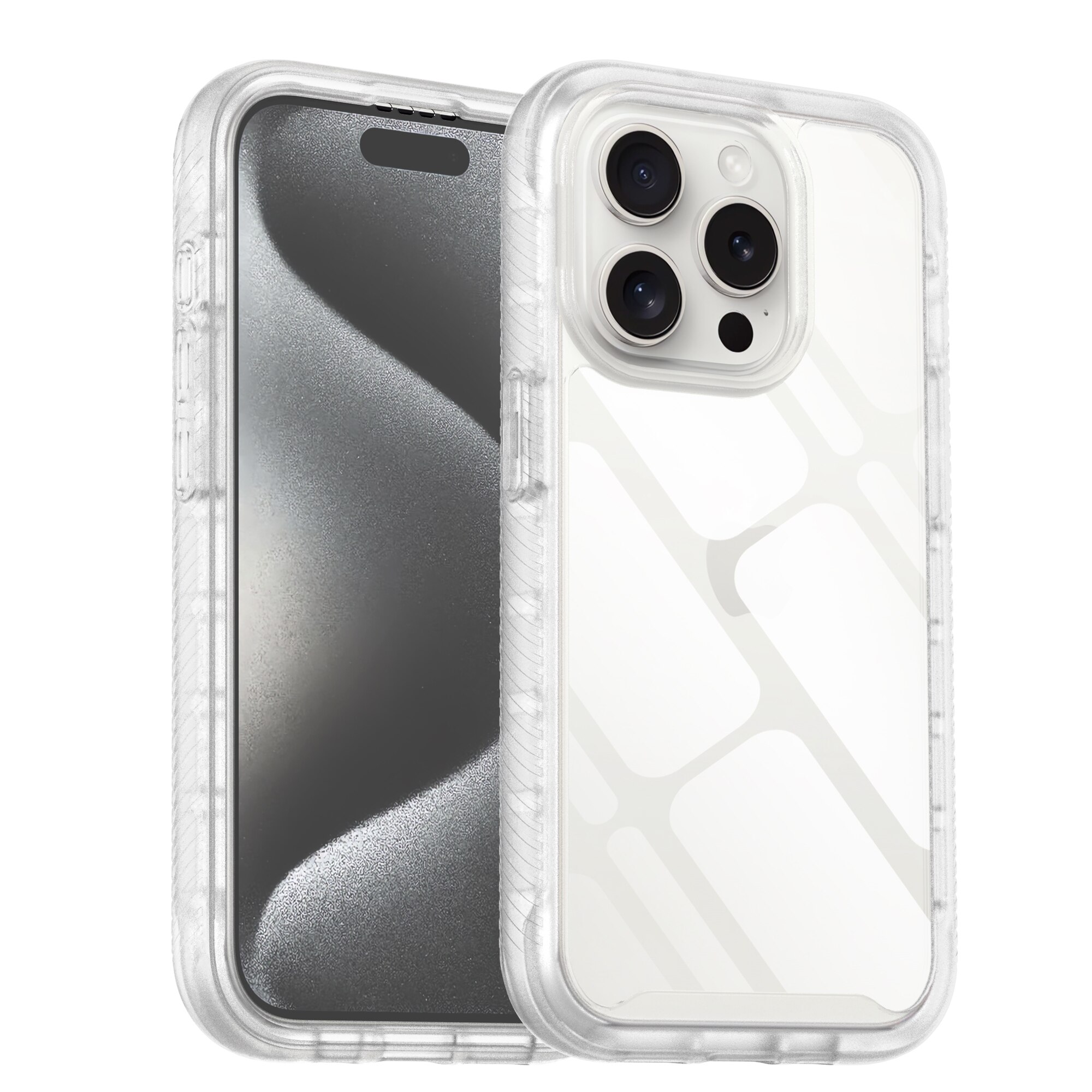 iPhone 15 Pro Max Full Protection Case Transparent